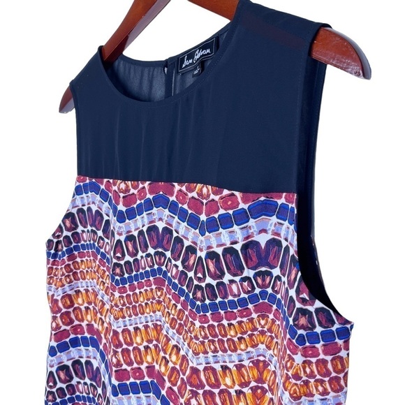 SAM EDELMAN Sleeveless Going Gray Z Dress Size Small in Multi Mosaic Print - Picture 5 of 16
